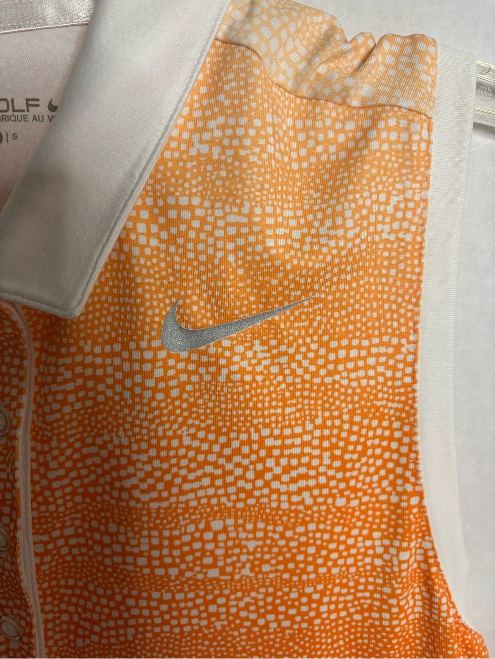 Nike Women's Orange Ombre Dri-FIT Sleeveless Polo